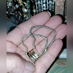 Silver Tone Hoop Earrings